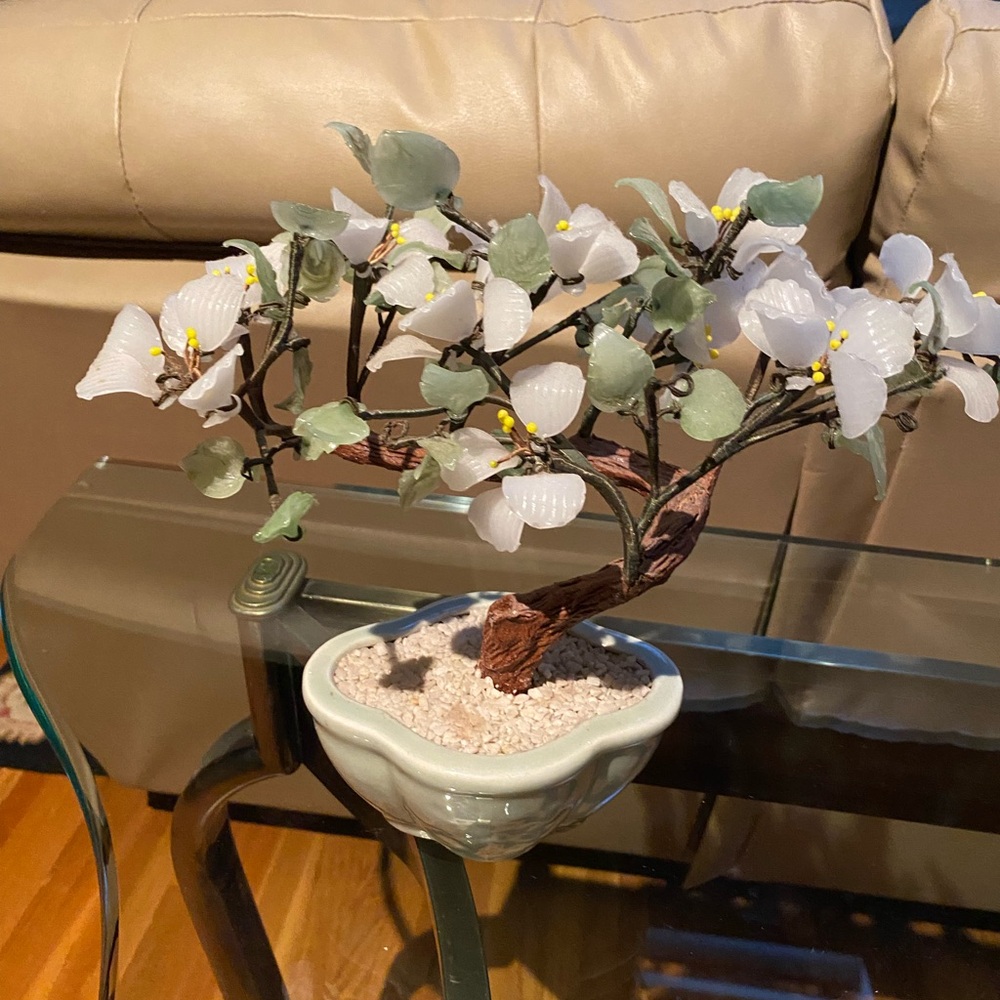 Vintage glass bonsai.
